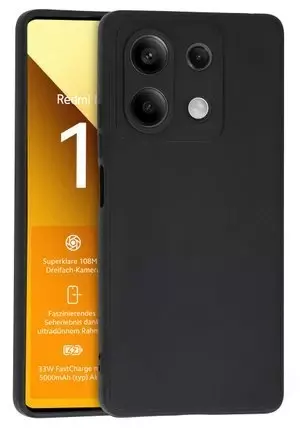 Silikon / TPU Hülle Xiaomi Redmi Note 13 5G in candy schwarz - Schutzhülle