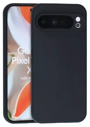 Silikon / TPU Hülle Google Pixel 9 Pro XL in candy schwarz - Schutzhülle